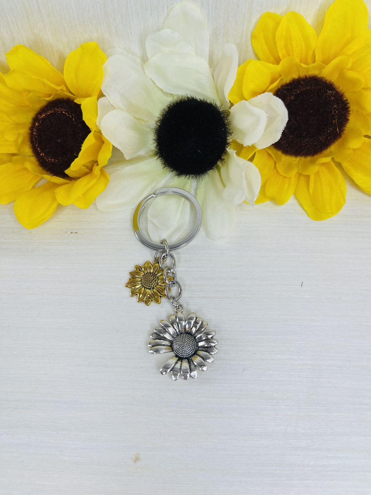 Sunflower Keychain