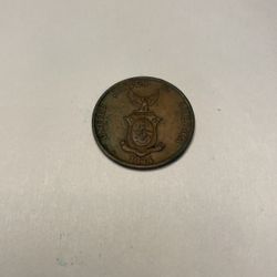 1944 USA Filipinas One Centavo Coin - Circulated