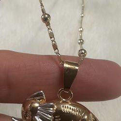 Necklace. Elephant  Pendant $130  Gold Plated 