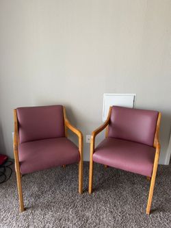 Wooden arm chairs