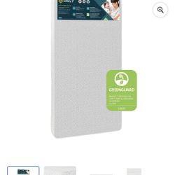 Safety 1st Sweet Dreams Baby & Toddler Mattress, White/Gray Polka Dot