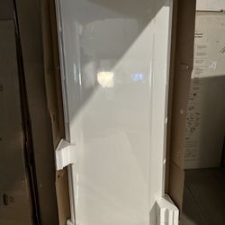 STORE+ 34 in. x 72.6 in. 2-Piece Direct-to-Stud Alcove Shower End Wall Set in White 