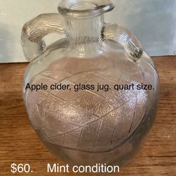 Apple Cider Glass Bottle.