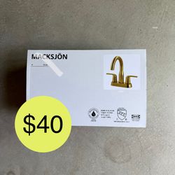 Ikea MACKSJÖN Centerset sink faucet, brass color