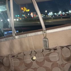 Large Brown Coach Purse