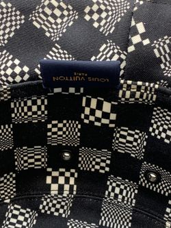 LOUIS VUITTON MP2947 Bone Distorted Damier hat cotton Black Louis Vuitton MP2947 Bone Distorted Damier Hat Cotton Black  main image 3