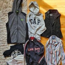 Mens Size Small Winter Tops/Hoodies/Vest Lot 