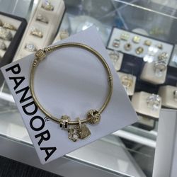 Pandora 14k With Charms