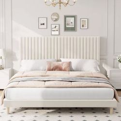 Brand New King Bed Frame with Adjustable Headboard