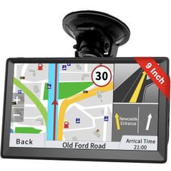 GPS Navigation for Car Truck - 2023 Navigation System 9 Inch with Lifetime Free Map Updates, Pre-Loaded US/CA/MX Maps, Speed Camera Warning, Voice Gui