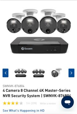 Swann 8 channel 4 cameras security kit 4K BRAND NEW!!!