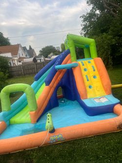 Blow up slipping slide