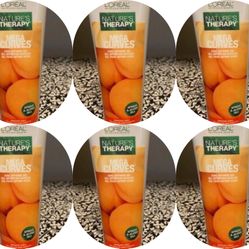 Set of SIX (6) New L'Oreal Nature's Therapy Mega Curves Curl Defining Gel 5 Fl Oz Each