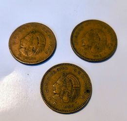 1956 Mexico 50 centavos coin $10 Each