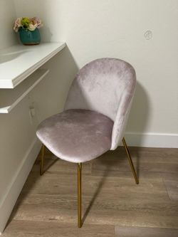 Furniture Chairs Velvet Dining Chairs with Metal Legs Velvet Seat and Backrests Living Room Lounge Counter Chairs