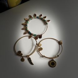 Lot of 3 Vintage Alex and Ani bangles