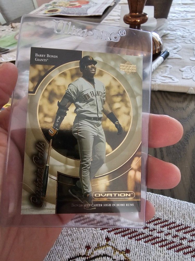 Barry Bonds 01 Upper Deck Ovation Curtain Calls Insert Baseball Card 