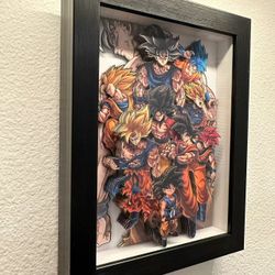 Dragon Ball Poster Framed Wall Decor