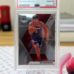 2019 Panini Mosaic #231 Rui Hachimura Wizards RC Rookie PSA 10 GEM MINT