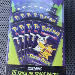 Pokemon Trick or Trade Booster Pack box 15 Packs Sealed 2025 Walgreens Exclusive