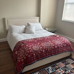 Queen Bed w Storage Drawers + Cooling Gel Memory Foam Mattress