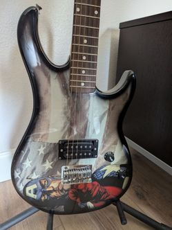 LIMITED EDITION Peavy Rockmaster Marvel Captain America electric guitar