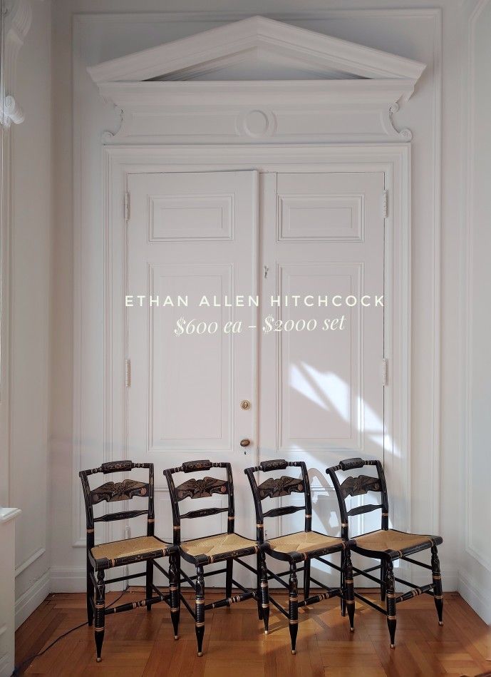 Ethan Allen Hitchcock Chairs