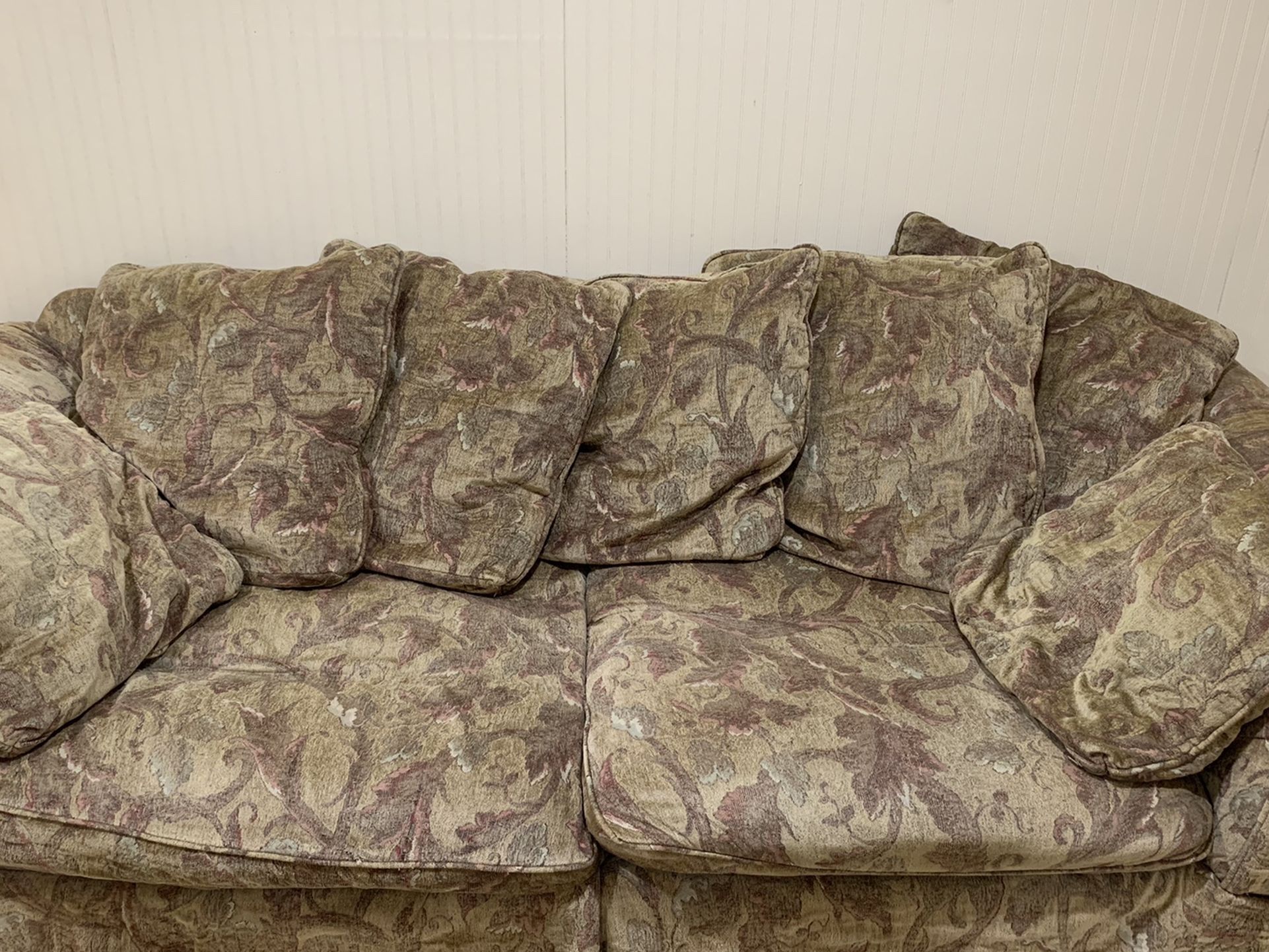 Brown Patterned Couch
