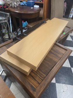 Pair of floating shelves, $25 for both, selling as a set of 2