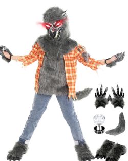 Kids size small 5-7 Werewolf Costume Set