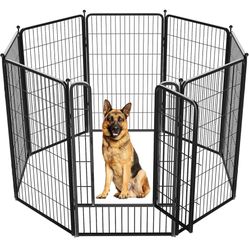 Rollick Dog Playpen, 45" Height for Small/Medium/Large Dogs, Designed for Camping, Yard, 8 Panels
