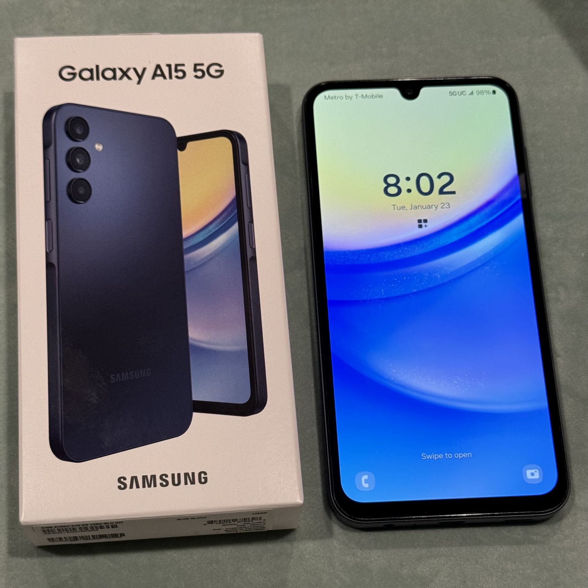 Brand New Samsung Galaxy A15 128 5G for MetroPCS/Metro by T-Mobile 