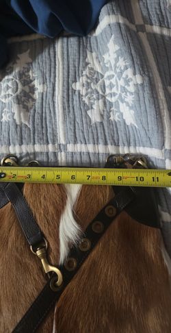 Ram hide Bag with Leather Strap and Brass Hardware