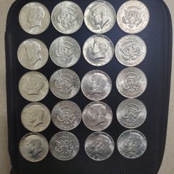 1964 BU Roll Of Kennedy Half Silver Dollars 