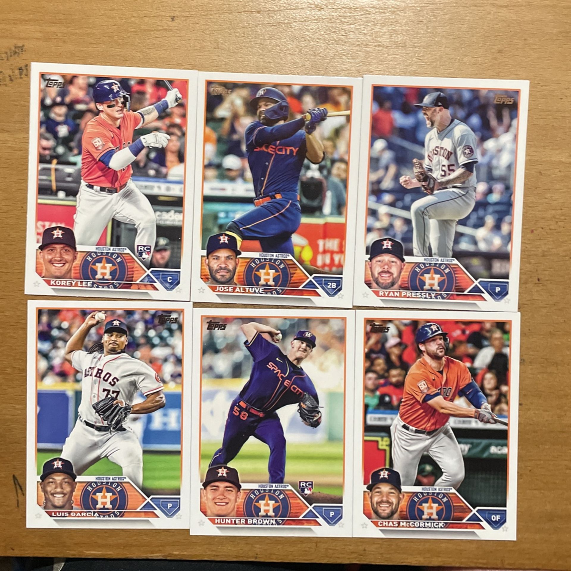 2023 TOPPS HOUSTON ASTROS 12 CARD LOT 