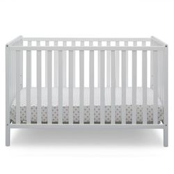 NEW Delta 4 In 1 Crib light grey