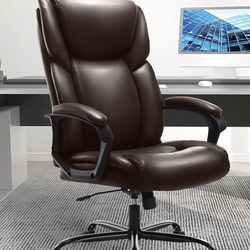 NEW Executive Office Leather Chair, Adjustable High Back Ergonomic, Rolling Swivel Chair !