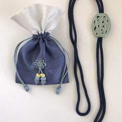 Authentic Korean Bolo Tie With Silk Bag And Certificate
