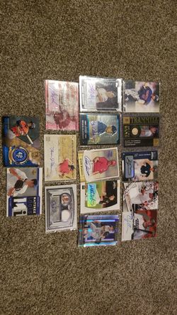 Random Autos/Jersey Baseball Cards Lot 4
