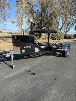 Rare Custom PWC Trailer, Fits 3 Skis Including Stand-Up, Garage-Friendly Length, Tons of Storage