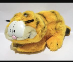 Vintage Garfield The Cat 1981 Plush Stuffed Toy Fun  ABOUT 8” INCHES  BEST OFFER