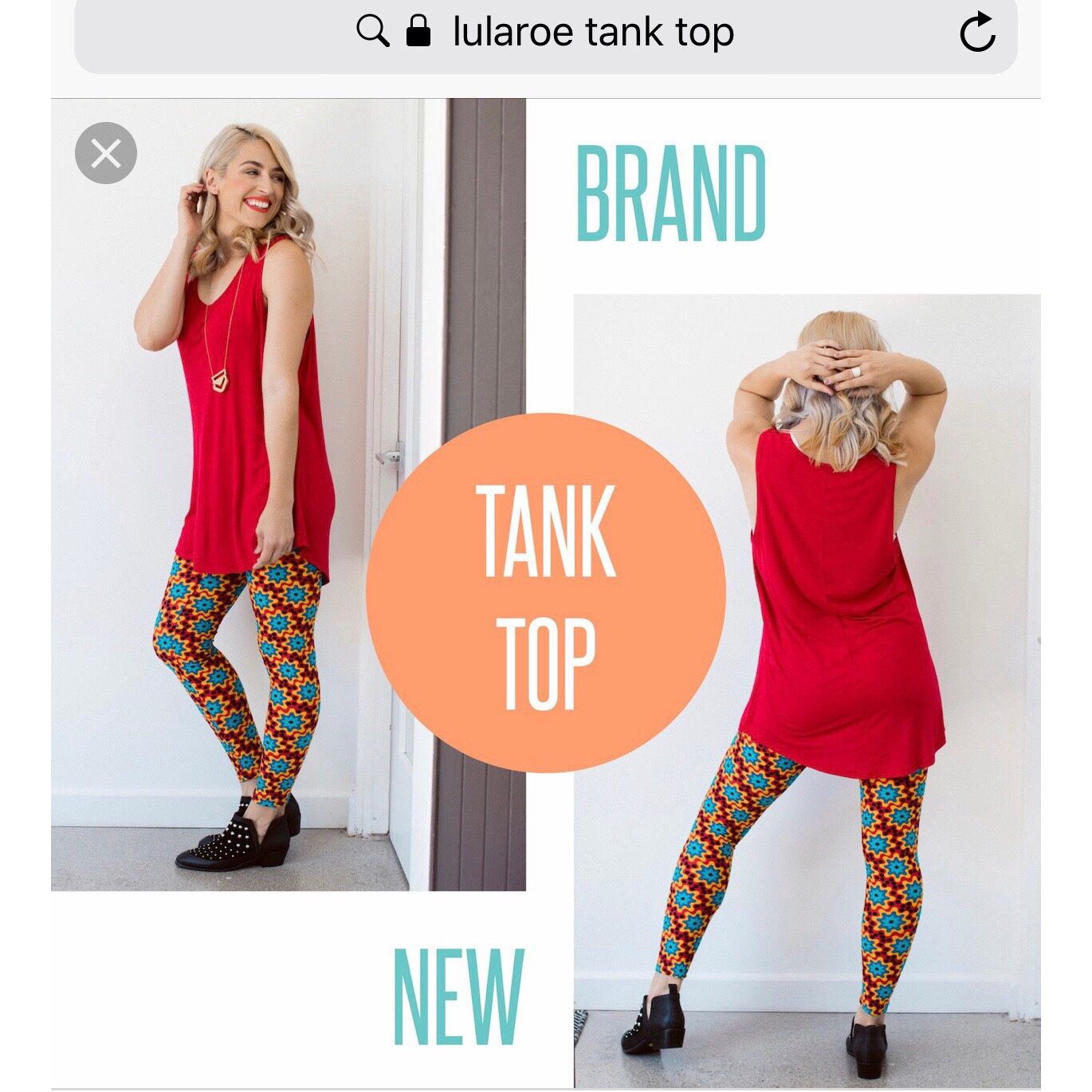 New With Tag! Cute LulaRoe Tank Top Shirt 3XL