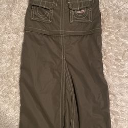 True Religion Convertible Sadie Maxi Cargo Skirt