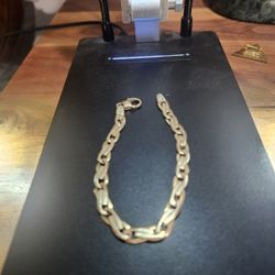 14kt Gold Mens Bracelet 