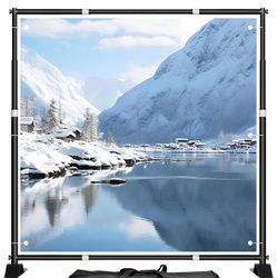 10 x 10FT Backdrop Banner Stand, Heavy Duty Adjustable Photo Background Support Frame Kit,