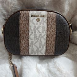 Michael Kors Tricolor Rounded Crossbody Bag