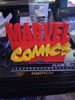 Marvel Comics 3D Logo print
