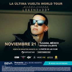 Boleto Daddy Yankee Legends