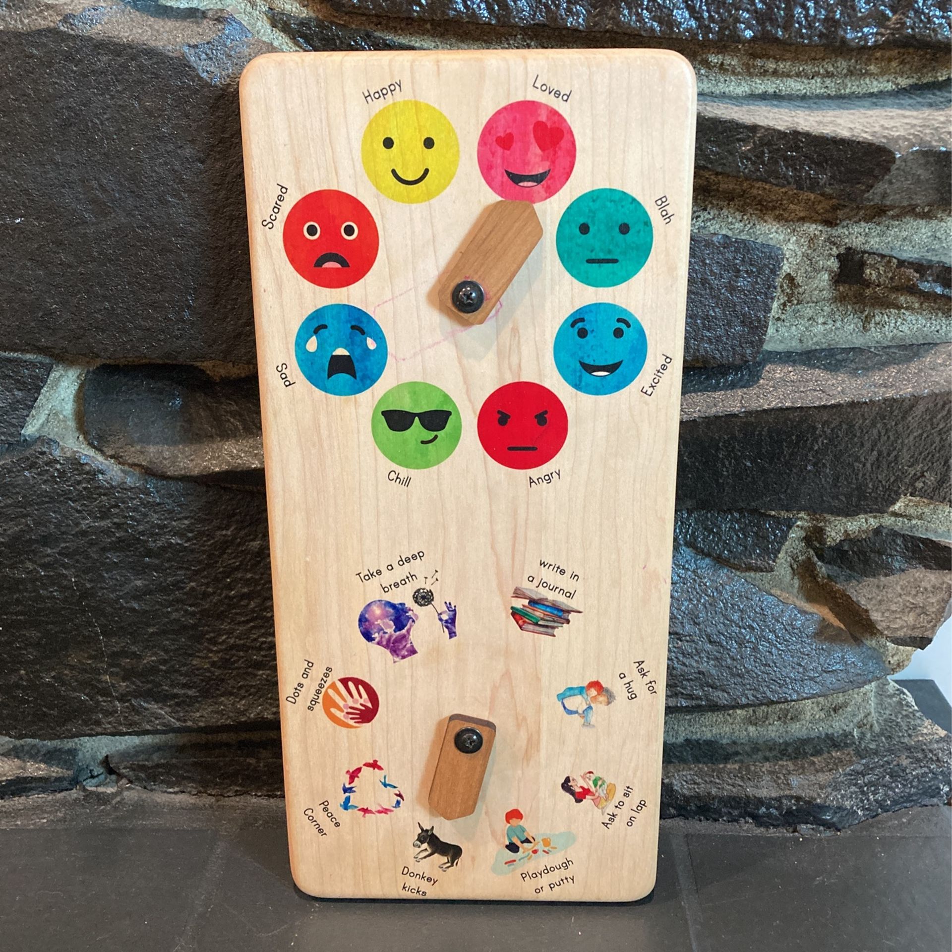 Emotion and Response Wooden Montessori Wheel - Pending Pickup