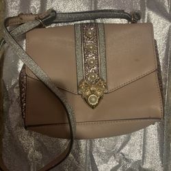 ALDO Pink & Silver Glittery Crossbody Handbag